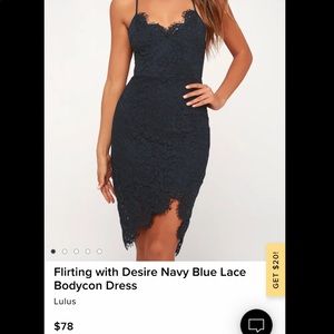 Navy blue Lulu’s lace dress